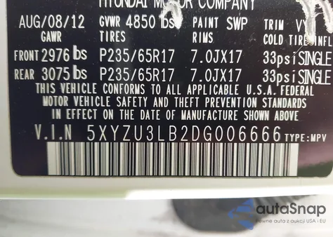 2013 Hyundai Santa Fe Sport from USA, damaged, VIN 5XYZU3LB2DG006666